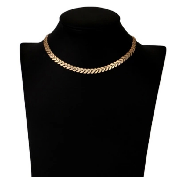 Choker necklace,18k gold plated - Picture 4 of 4